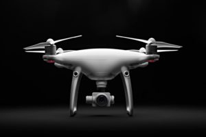 the Phantom 4 Advanced viewed from the front