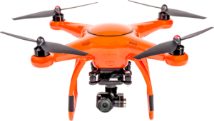 autel robotics x-star premium drone, in orange