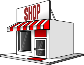 a graphic of a traditional store