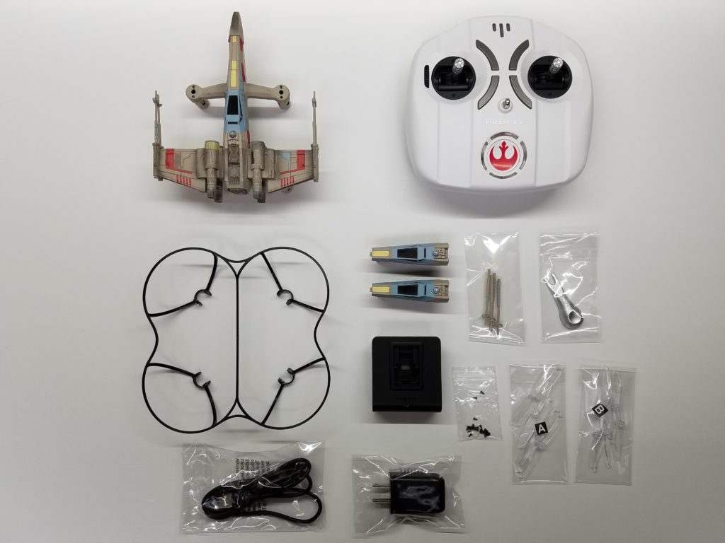 propel x wing drone box contents